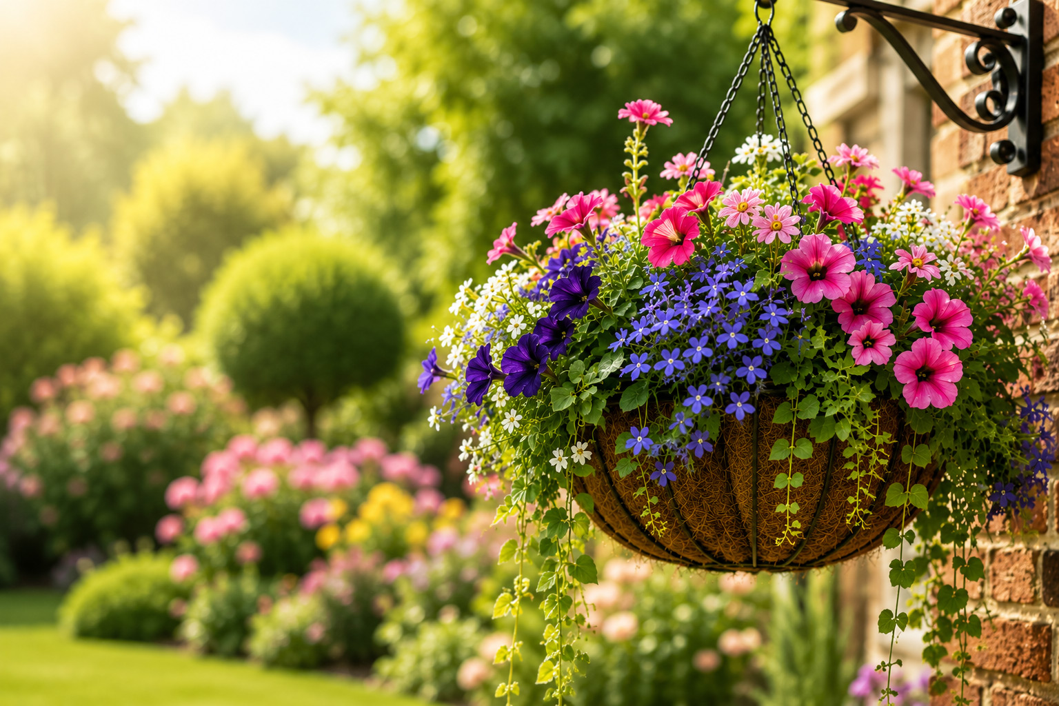 When to water hanging basket