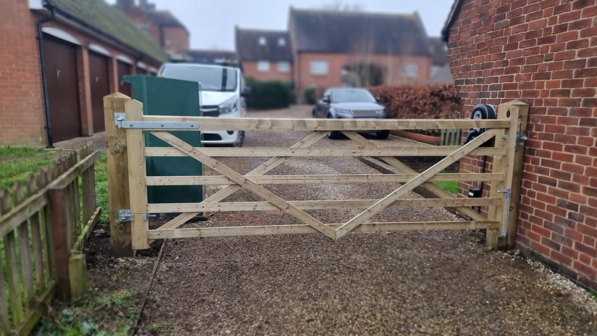 wooden gates